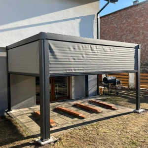 Pergola Mirador Solid 80 3x4 z roletą 3 i 4 m